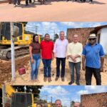 Ednilson do Kantão se reúne com moradores de Res. Sonhos e Monte das Oliveiras e acompanha vistoria da obra da Estrada de Santana